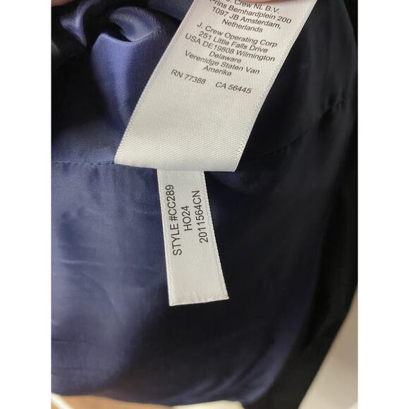 J. Crew Madelyn Blazer Four-Season Stretch Women's 24 Black Preppy Luxury Jacket - Picture 6 of 6